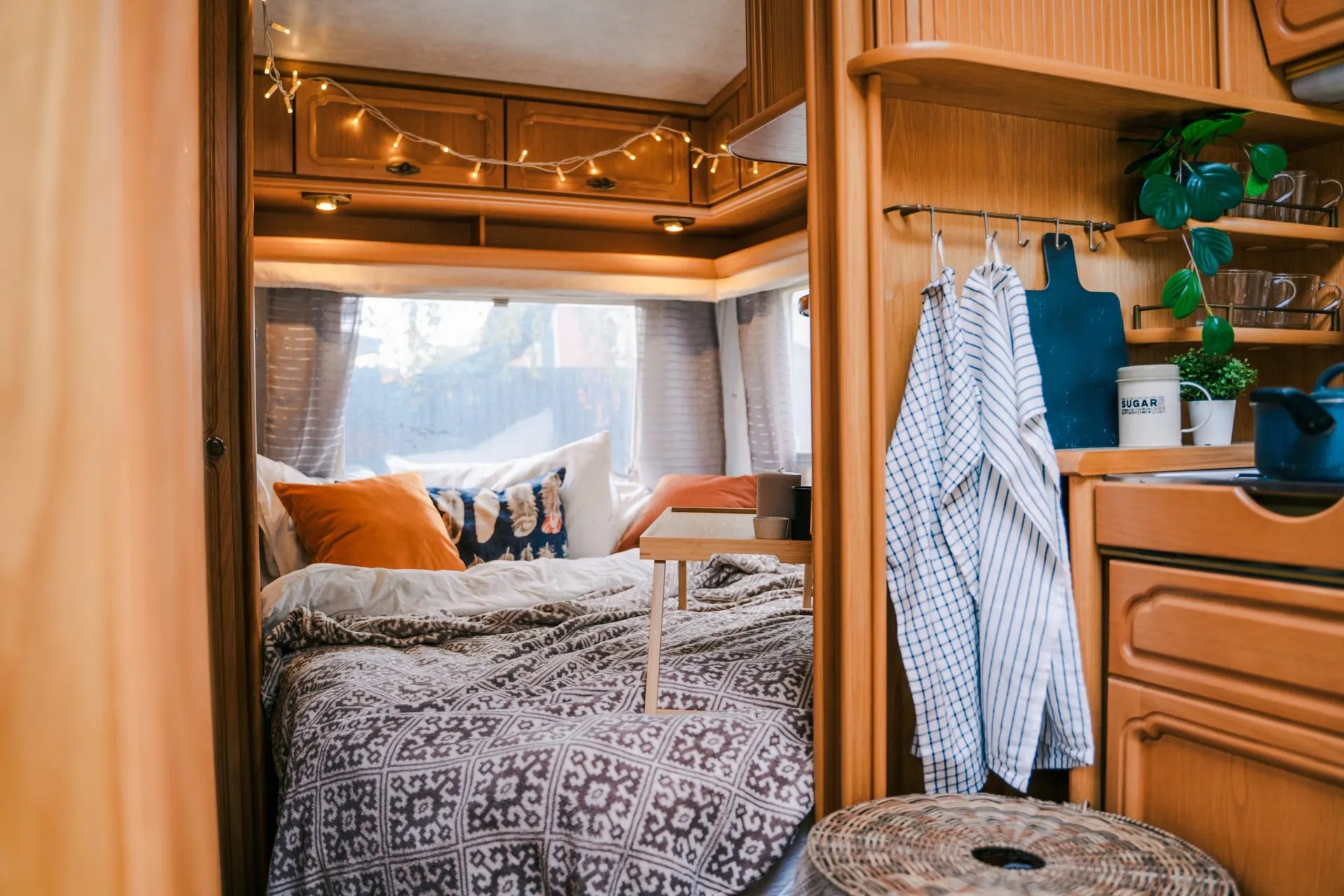 Interior de una camper